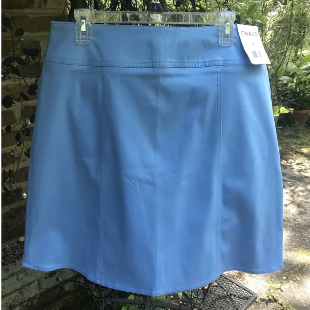 Chaus- LIGHT BLUE COTTON SKIRT- Size 16- NWT